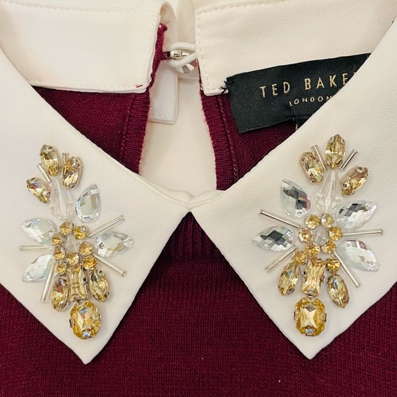 Ted Baker EUC! Suzaine Embellished Sweater Size 1 - Picture 2 of 9